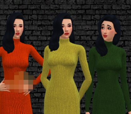 模拟人生470年代毛衣长裙MOD v2.12