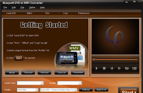 4Easysoft DVD to WMV Converter(DVD至WMV转换器) v3.2.24