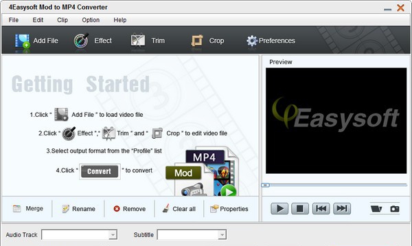 4Easysoft Mod to MP4 Converter(Mod至MP4转换工具) v3.2.30