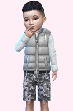 模拟人生4幼儿动物迷彩短裤MOD v1.51