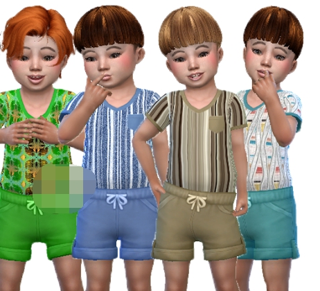 模拟人生4男孩的夏季服装MOD v2.18
