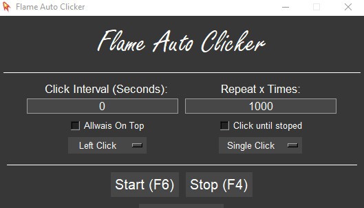 Flame Auto Clicker(极简自动点击器) v1.2.7