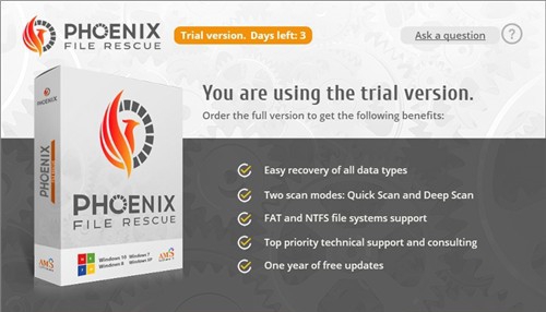Phoenix File Rescue(文件恢复软件) v1.37