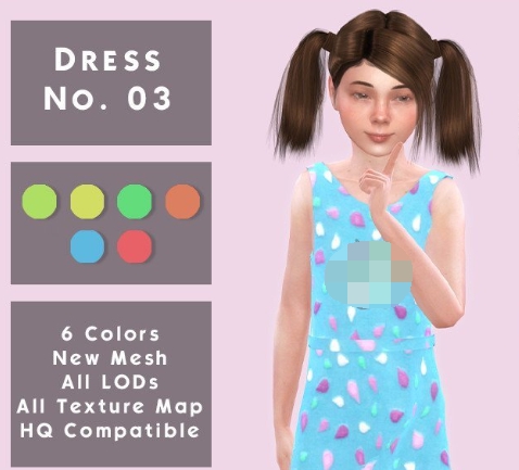模拟人生4女孩美丽花瓣吊带裙MOD v2.93