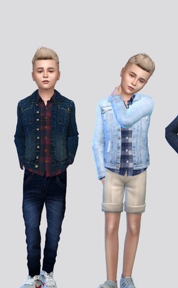 模拟人生4男孩的帅气牛仔外套MOD v1.5