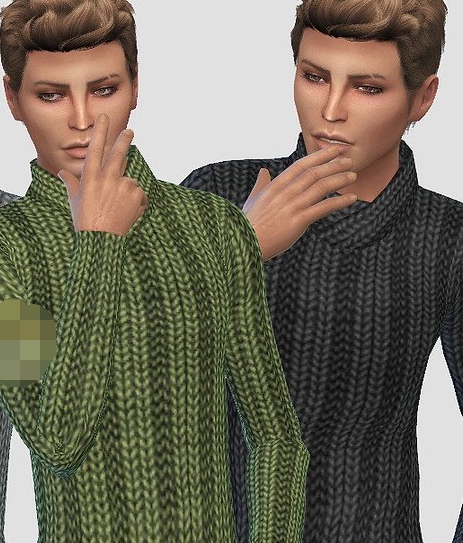 模拟人生4男士瘦身针织毛衣MOD v1.5