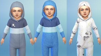 模拟人生4儿童印花休闲连身裤MOD v1.4