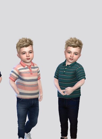 模拟人生4幼儿多款式polo衫MOD v1.5