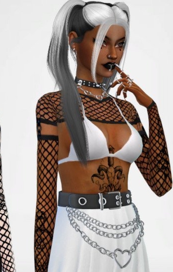 模拟人生4性感渔网衬衫MOD v1.6