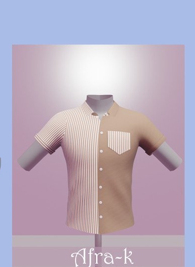 模拟人生4男士的双色条纹衬衫MOD v1.6