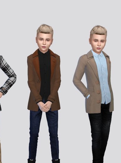 模拟人生4小男孩帅气风衣MOD v1.4