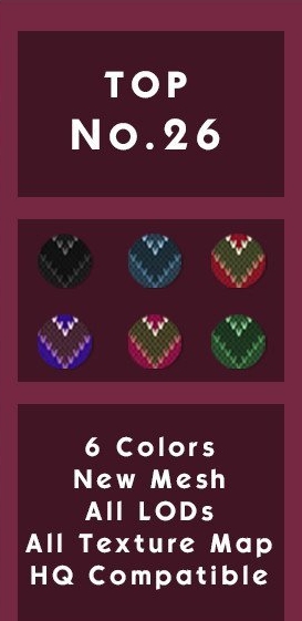 模拟人生4小女孩人字形双色上衣MOD v1.4