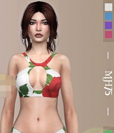 模拟人生4美丽的印花吊带比基尼MOD v1.3