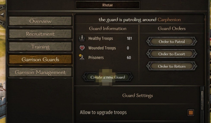 骑马与砍杀2驻军改进MOD v4.0.1.22