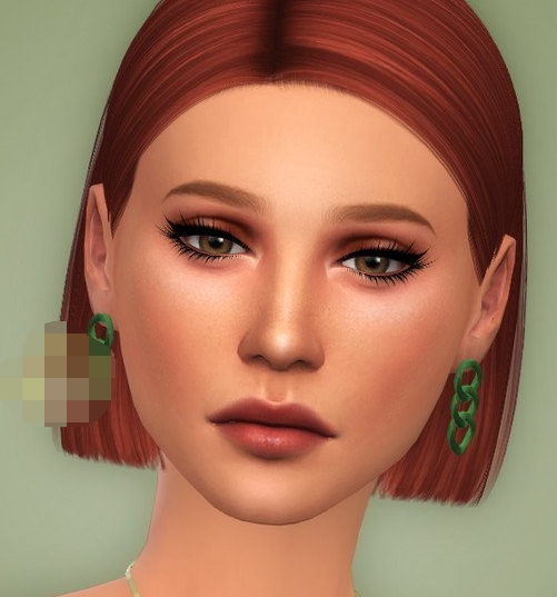 模拟人生4绿色圆环链式耳环MOD v1.4