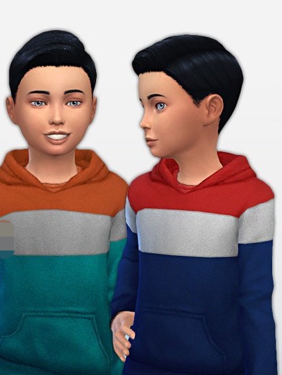 模拟人生4小男孩的三色连帽衫MOD v1.4