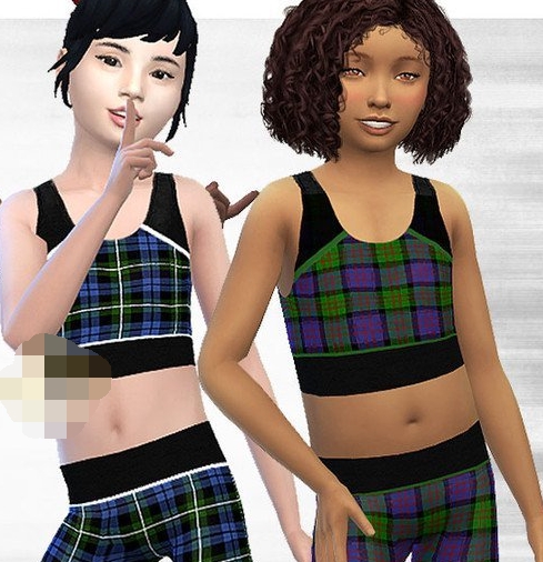 模拟人生4女童格子上衣MOD v1.5