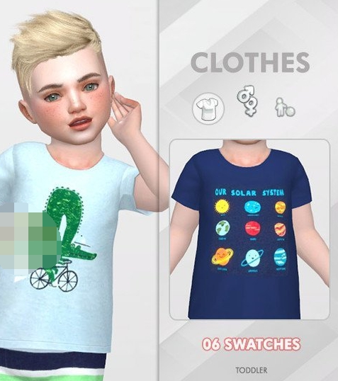 模拟人生4幼儿美丽印花上衣MOD v1.5