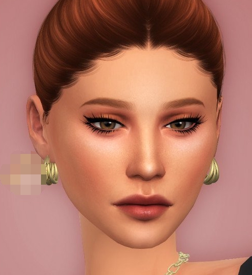 模拟人生4精致金色圆环耳环MOD v1.4