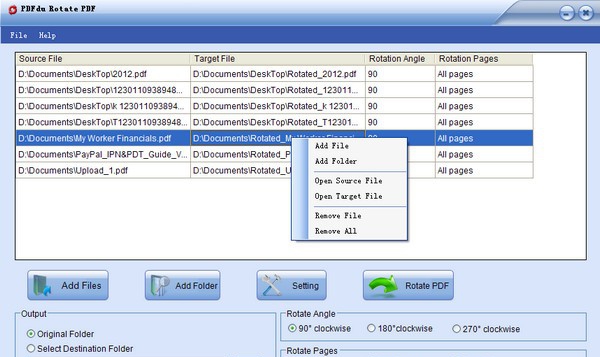 PDFdu Rotate PDF(PDF旋转软件) v1.9