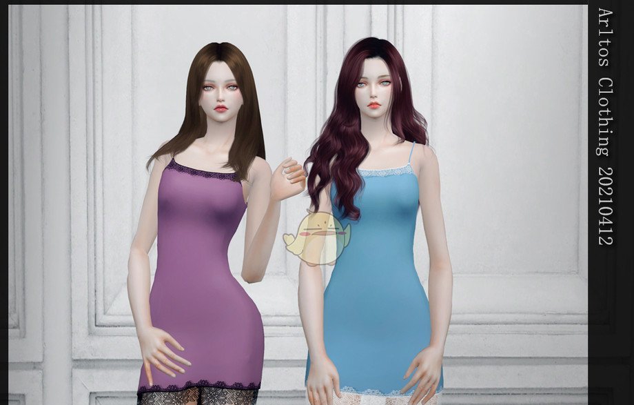 模拟人生4花边蕾丝吊带睡衣MOD v1.7
