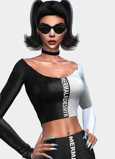 模拟人生4女性高腰字母短裙MOD v1.3