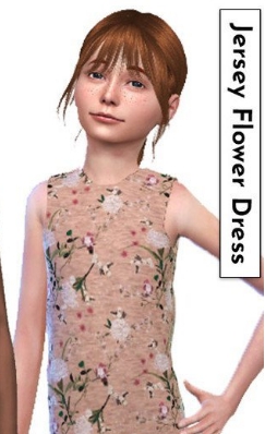 模拟人生4女孩美丽印花小礼服MOD v1.5