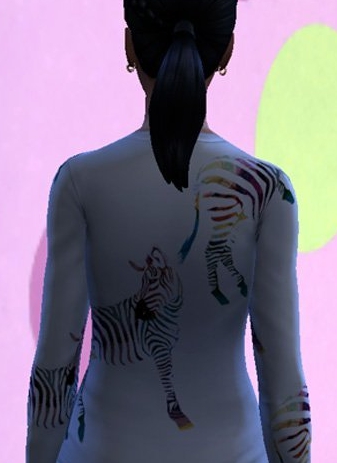 模拟人生4彩色斑马短袖MOD v1.5