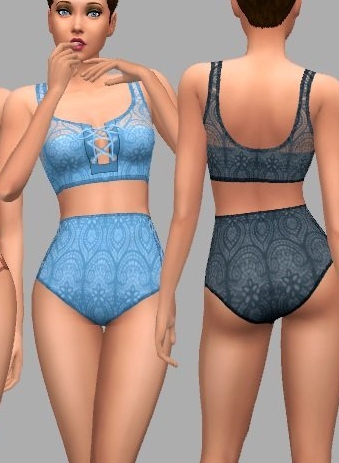 模拟人生4蕾丝美丽刺绣泳衣MOD v1.5
