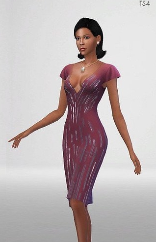 模拟人生4闪亮条纹礼服MOD v1.4