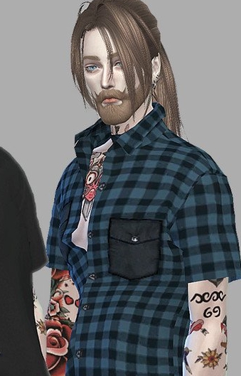 模拟人生4男士的开衫衬衫MOD v1.5