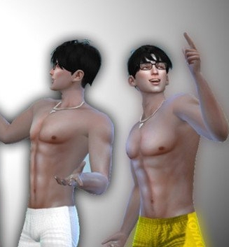 模拟人生4男士夏季平角裤MOD v1.3