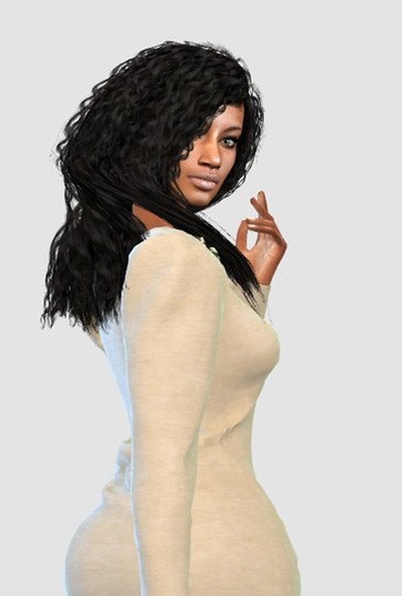 模拟人生4女性的白色紧身连衣裙MOD v1.6