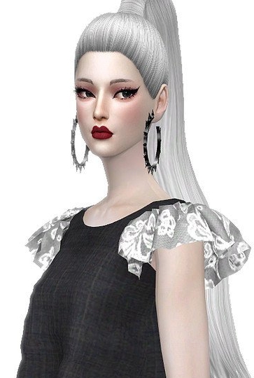 模拟人生4鲜艳印花花边上衣MOD v1.5