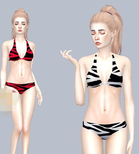 模拟人生4性感斑马比基尼泳装MOD v1.4