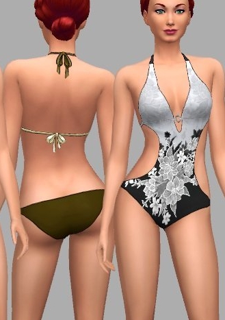 模拟人生4美丽印花刺绣泳装MOD v1.6
