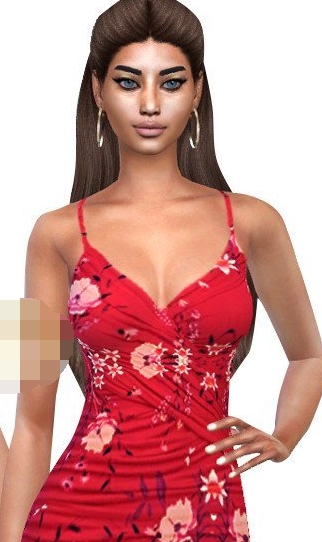 模拟人生4夏季的碎花连衣裙MOD v1.6