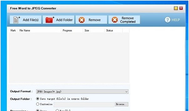 Free Word to JPEG Converter(Word转JPEG转换器) v1.5