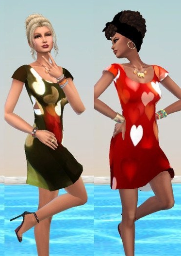 模拟人生4美丽雏菊多款式连衣裙MOD v1.3