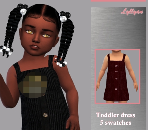 模拟人生4幼儿吊带纽扣服装MOD v1.5