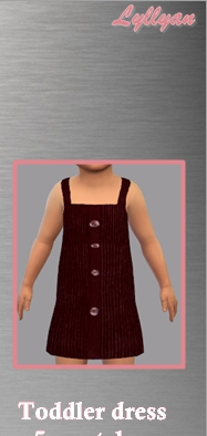 模拟人生4幼儿的吊带纽扣服装MOD v1.6