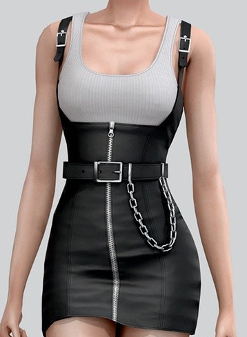模拟人生4女性皮衣链条服装MOD v1.5