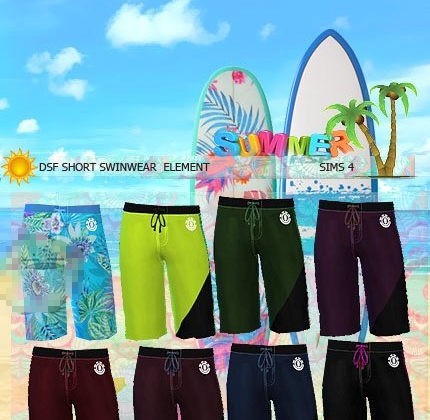 模拟人生4夏季的男女沙滩短裤MOD v1.4