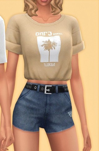 模拟人生4女性的时尚牛仔短裤MOD v1.3
