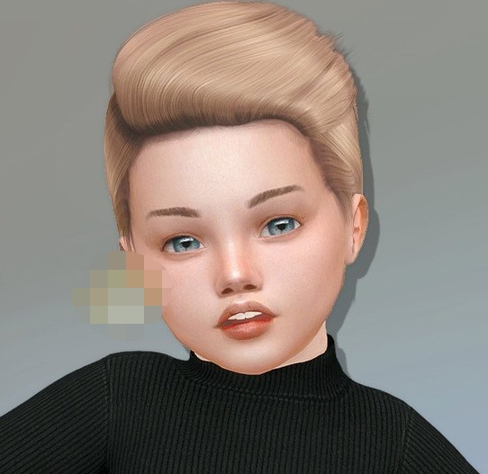 模拟人生4幼儿奥黛丽赫本发型MOD v1.4