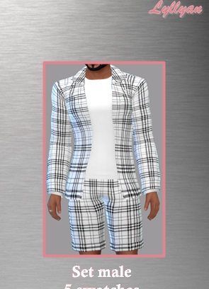 模拟人生4男士的黑白条纹服装MOD v1.5