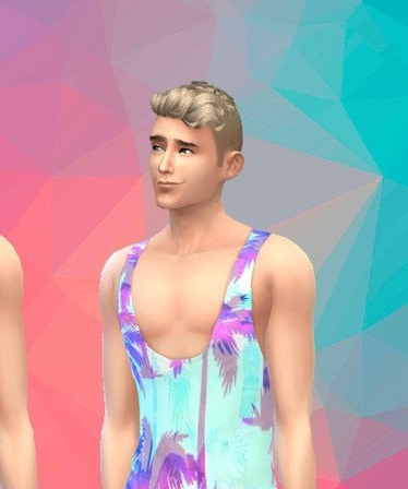 模拟人生4男士热带彩色上衣MOD v1.6
