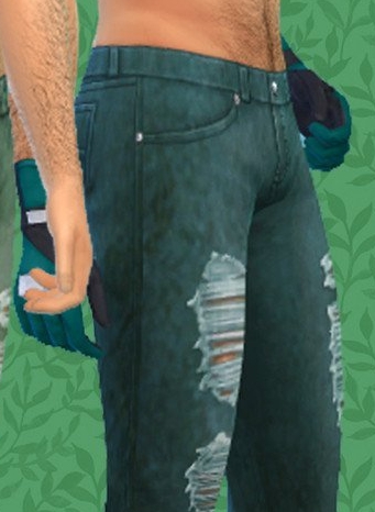 模拟人生4男款的破洞牛仔裤MOD v1.4