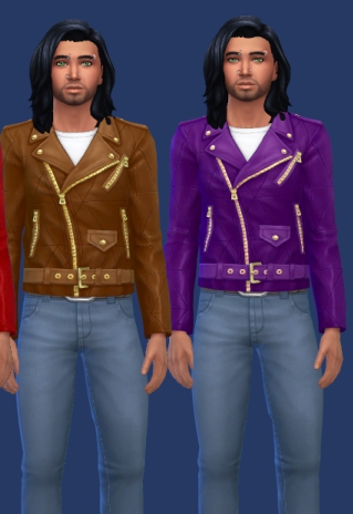 模拟人生4男士的帅气皮夹克MOD v1.5