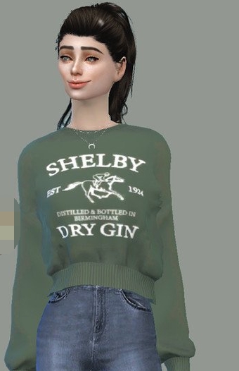 模拟人生4女性简洁舒适圆领毛衣MOD v1.5